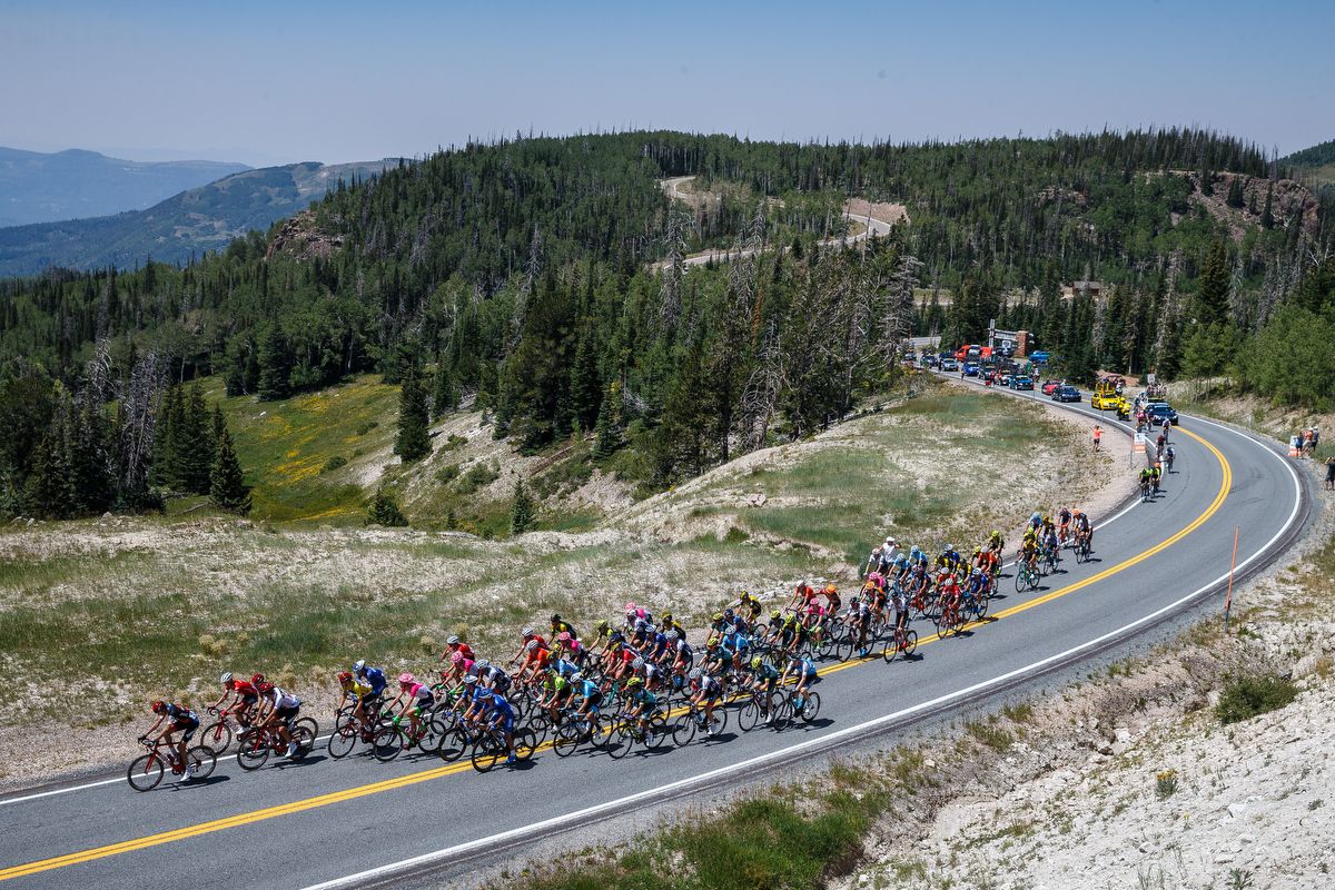Scenery along the route of stage 1 at the Tour of Utah