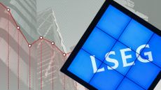 FTSE 100 sign and chart