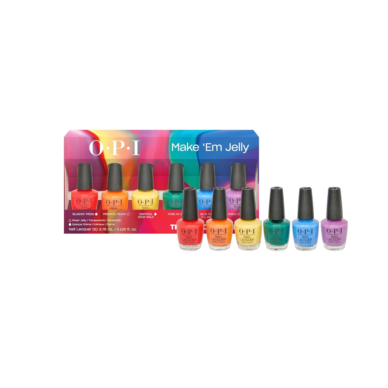OPI Mini Nail Lacquer Gift Sets | Opaque Crème, Sheer Jelly Nail Polish Shades