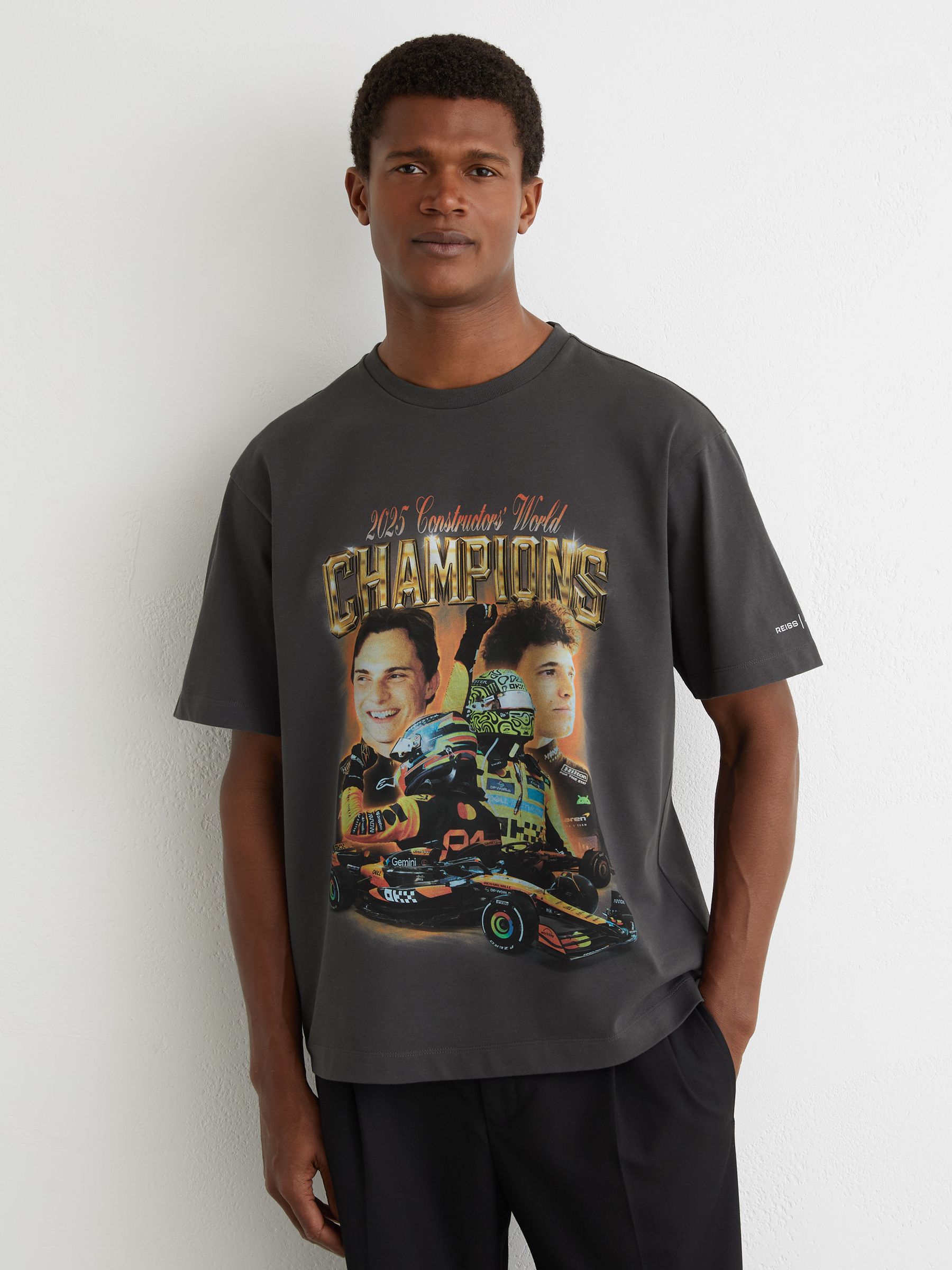 Mclaren F1 Team Championship T-Shirt in Washed Black - Size Xs