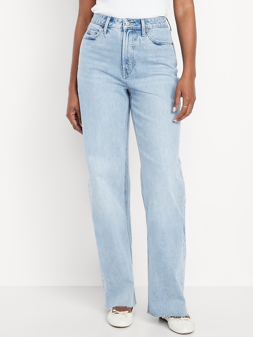 Curvy Extra High-Waisted Wide-Leg Jeans