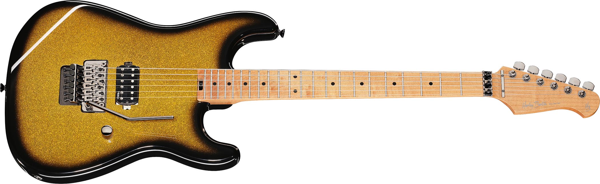 Harley Benton goes for the '80s vibe as it refreshes its ST-80FR shred guitars in six Sparkle Burst finishes &ndash; including Hologram.