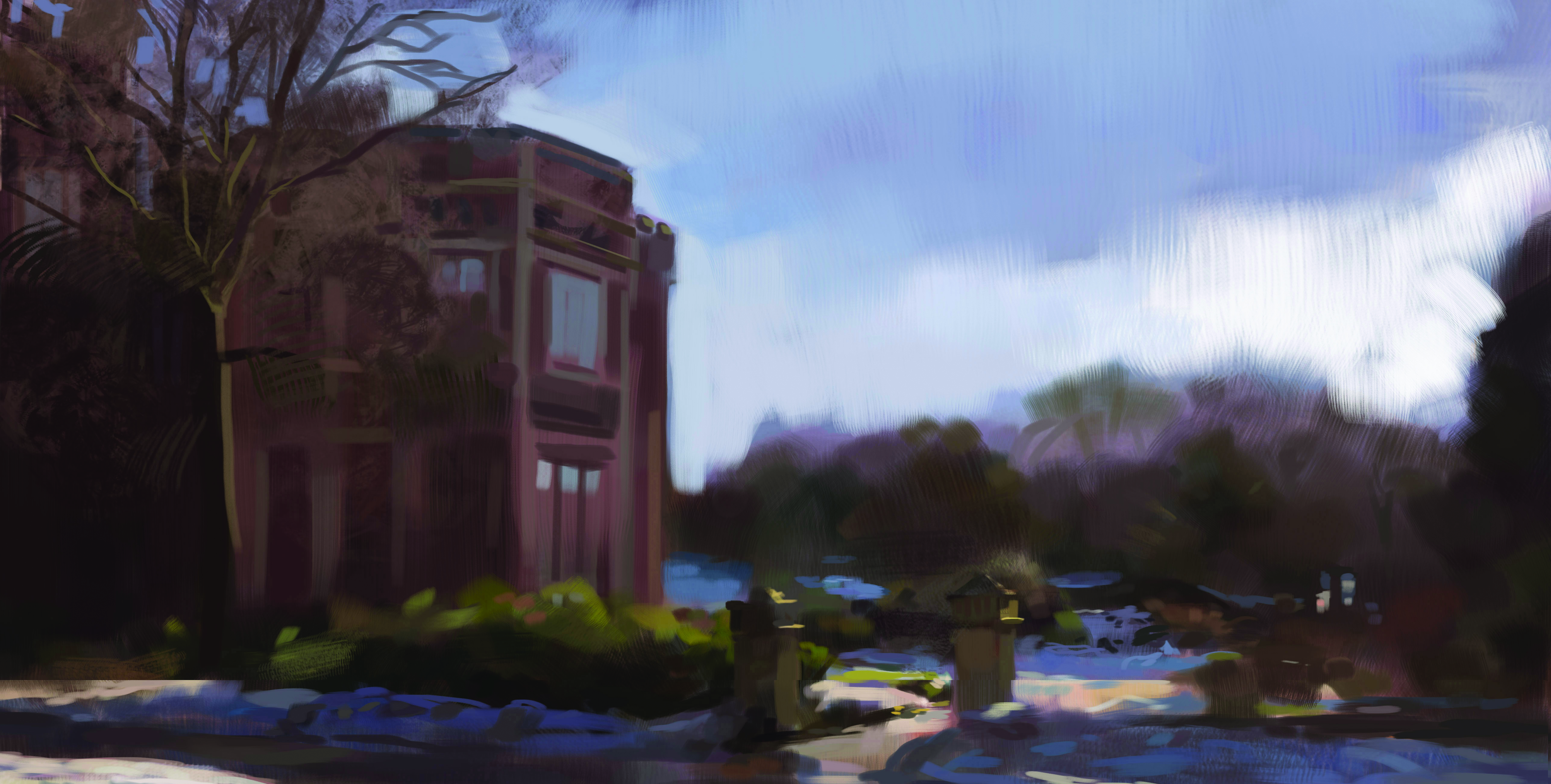 Photoshop plein air painting tutorial