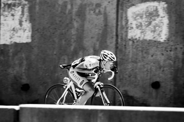 Jesse Anthony (Kelly Benefit Strategies-OptumHealth) tries to go solo on the decent back into town.