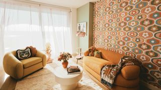 Iris Apatow's living room, furnished by Urban Outfitters