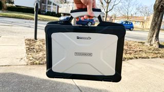 Panasonic Toughbook 40 held in hand