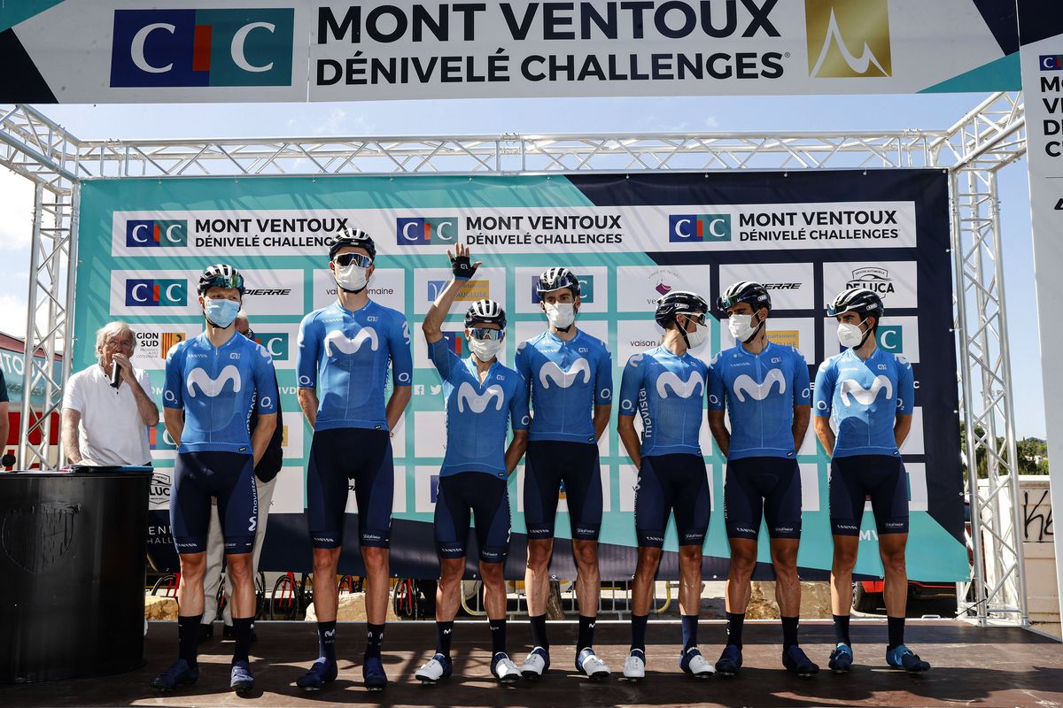 Mont Ventoux Denivele Challenge 2021 3rd Edition Vaison la Romaine Mont Ventoux 153 km 08062021 Movistar Team photo Luca BettiniBettiniPhoto2021