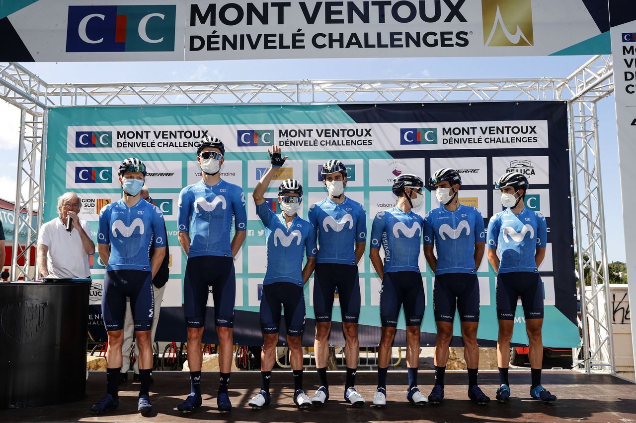 Mont Ventoux Denivele Challenge 2021 3rd Edition Vaison la Romaine Mont Ventoux 153 km 08062021 Movistar Team photo Luca BettiniBettiniPhoto2021