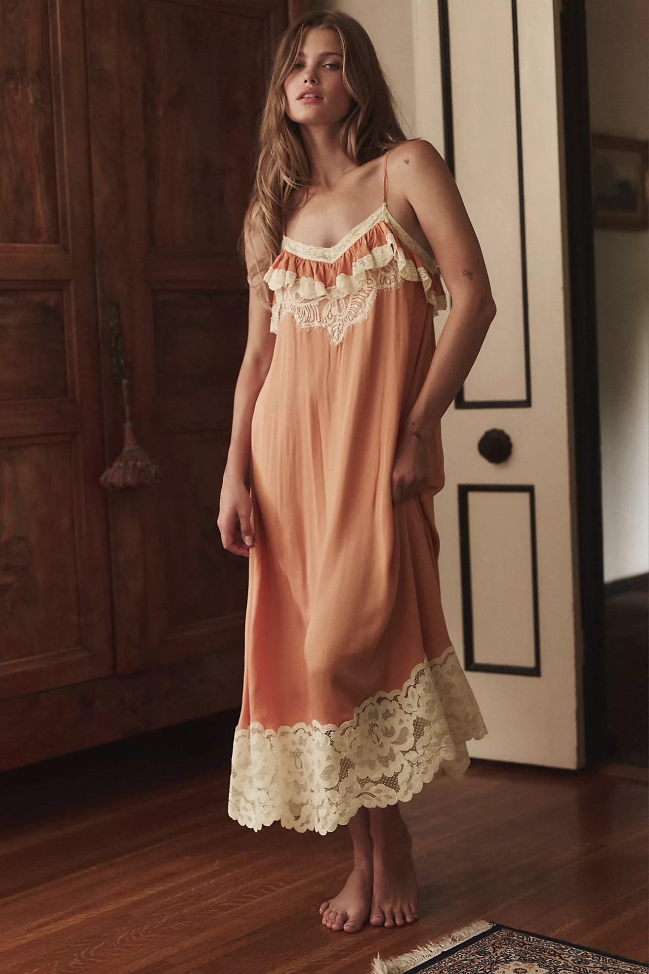 Sweet Heirloom Maxi Slip Dress