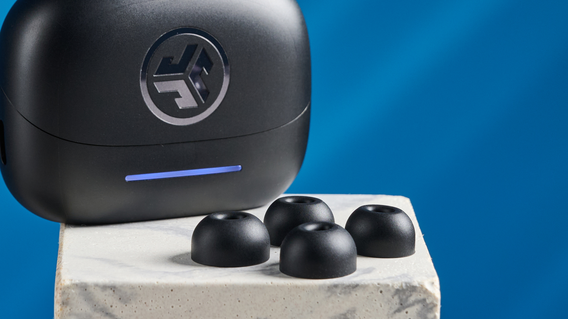 Black JLab JBuds Pods ANC Bluetooth earbuds