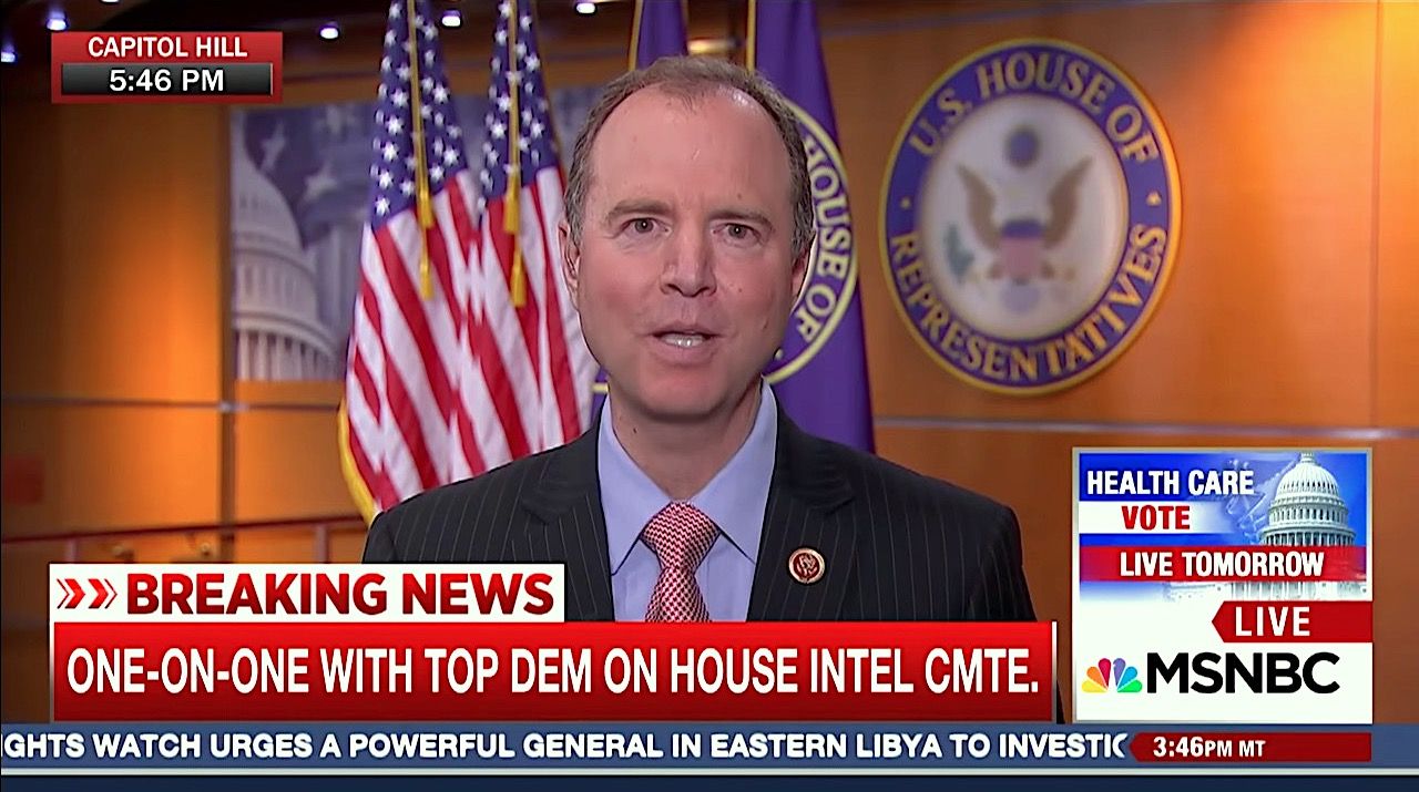 Rep. Adam Schiff says there&amp;#039;s more than circumstantial evidence of Trump team collusion with Russia