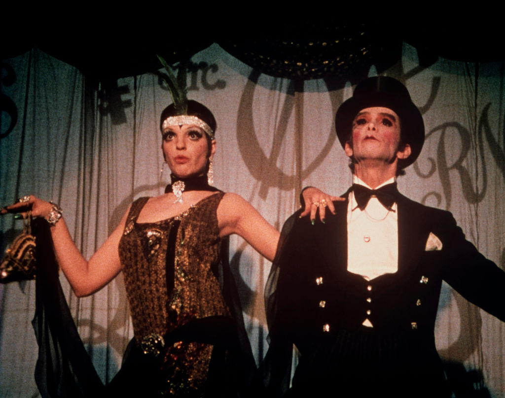Liza and Joel Grey in their Oscar-winning roles in Cabaret.