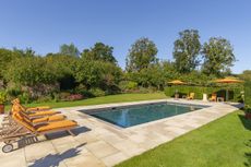 A pool with a view.