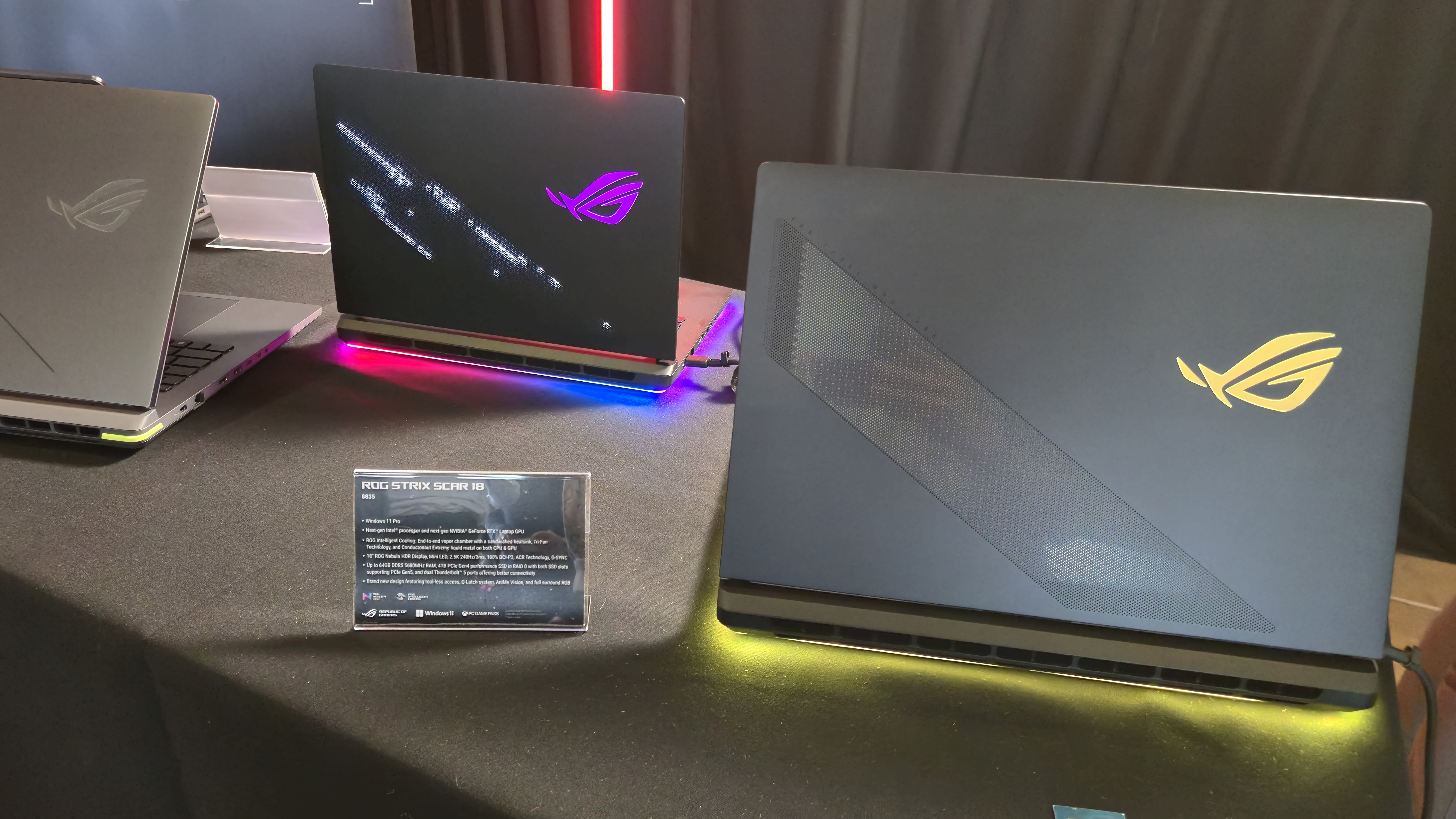 ROG Strix Scar 2025 on a table