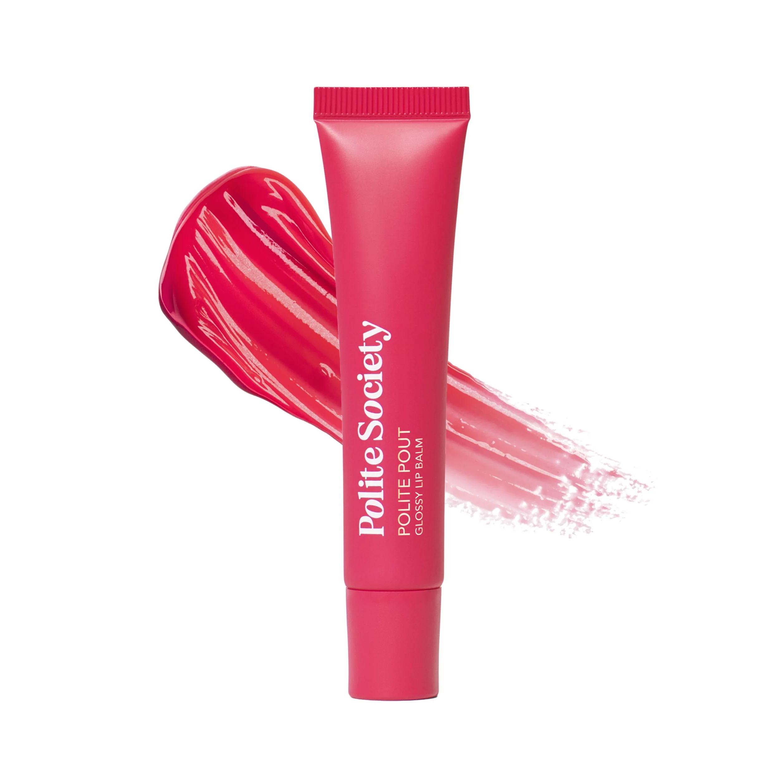 A tube of Polite Society Polite Pout glossy lip balm