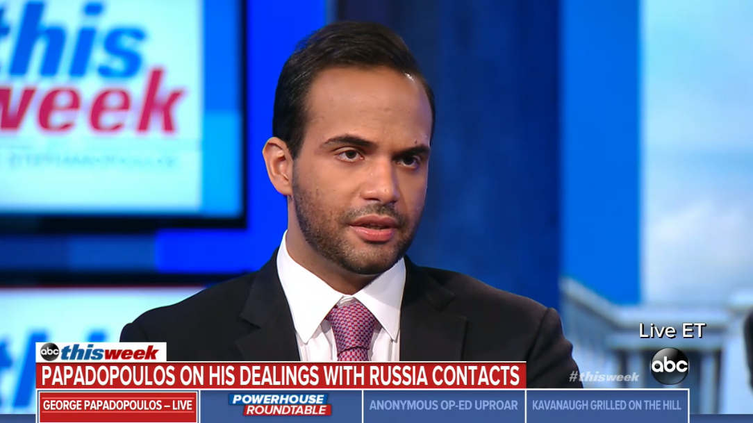 Former Trump aide George Papadopoulos on ABC