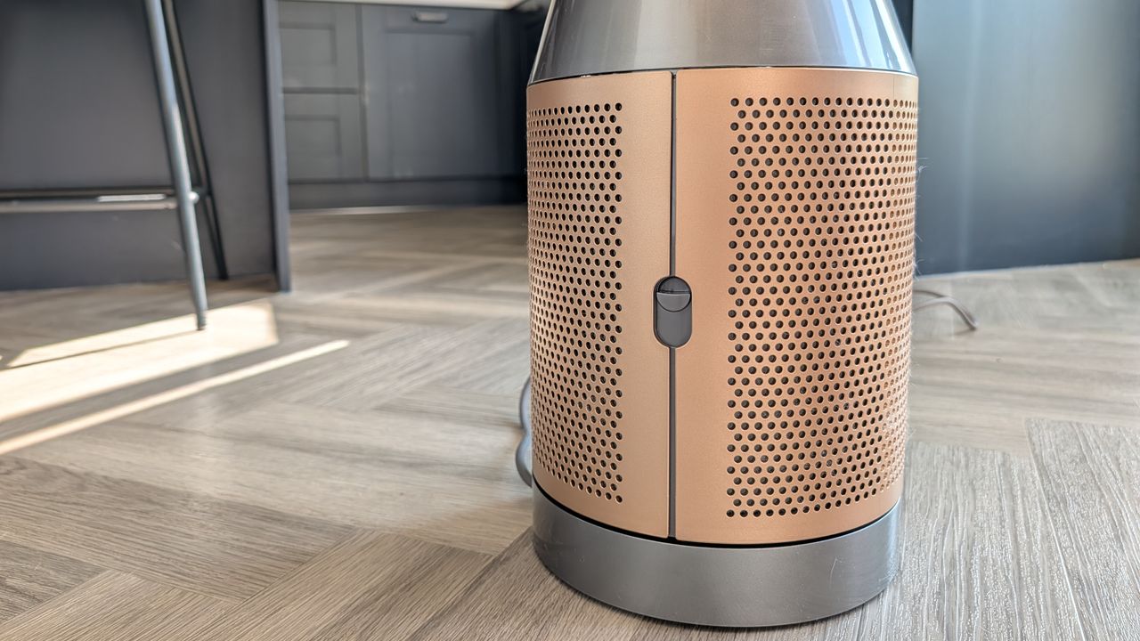 A closeup of the Dyson Find+Follow Purifier Cool's filter.