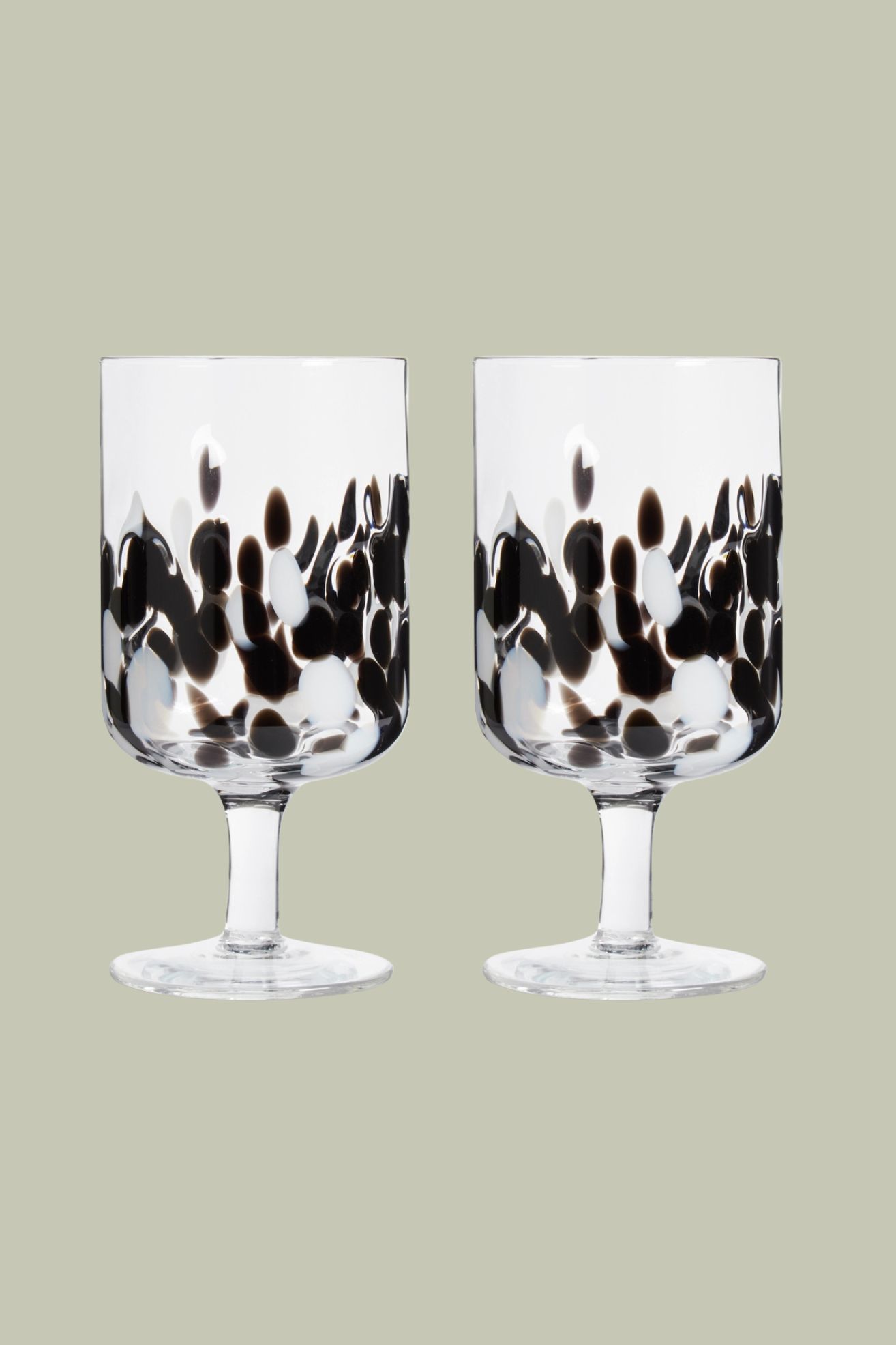 Habitat , Confetti White Wine Glasses, Set of 2