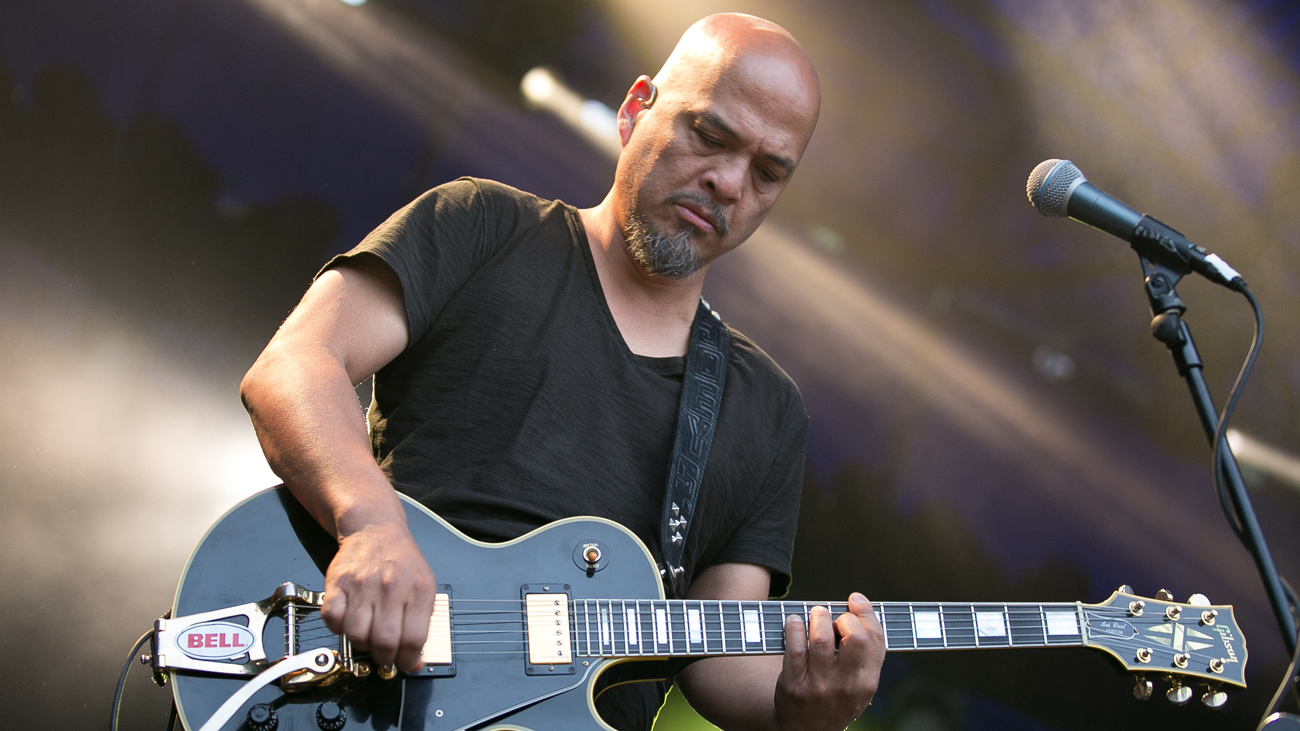 A picture of Pixies guitarist Joey Santiago