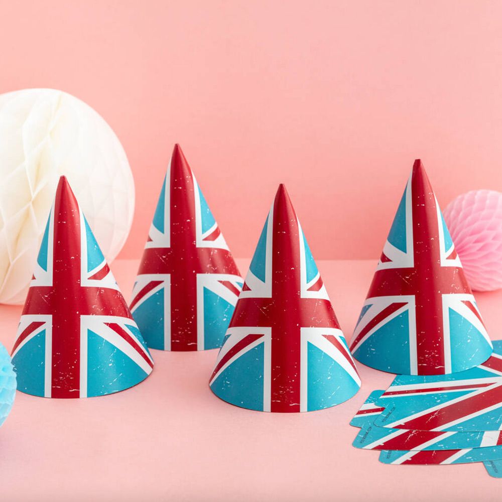 Union Jack party hat coronation decorations