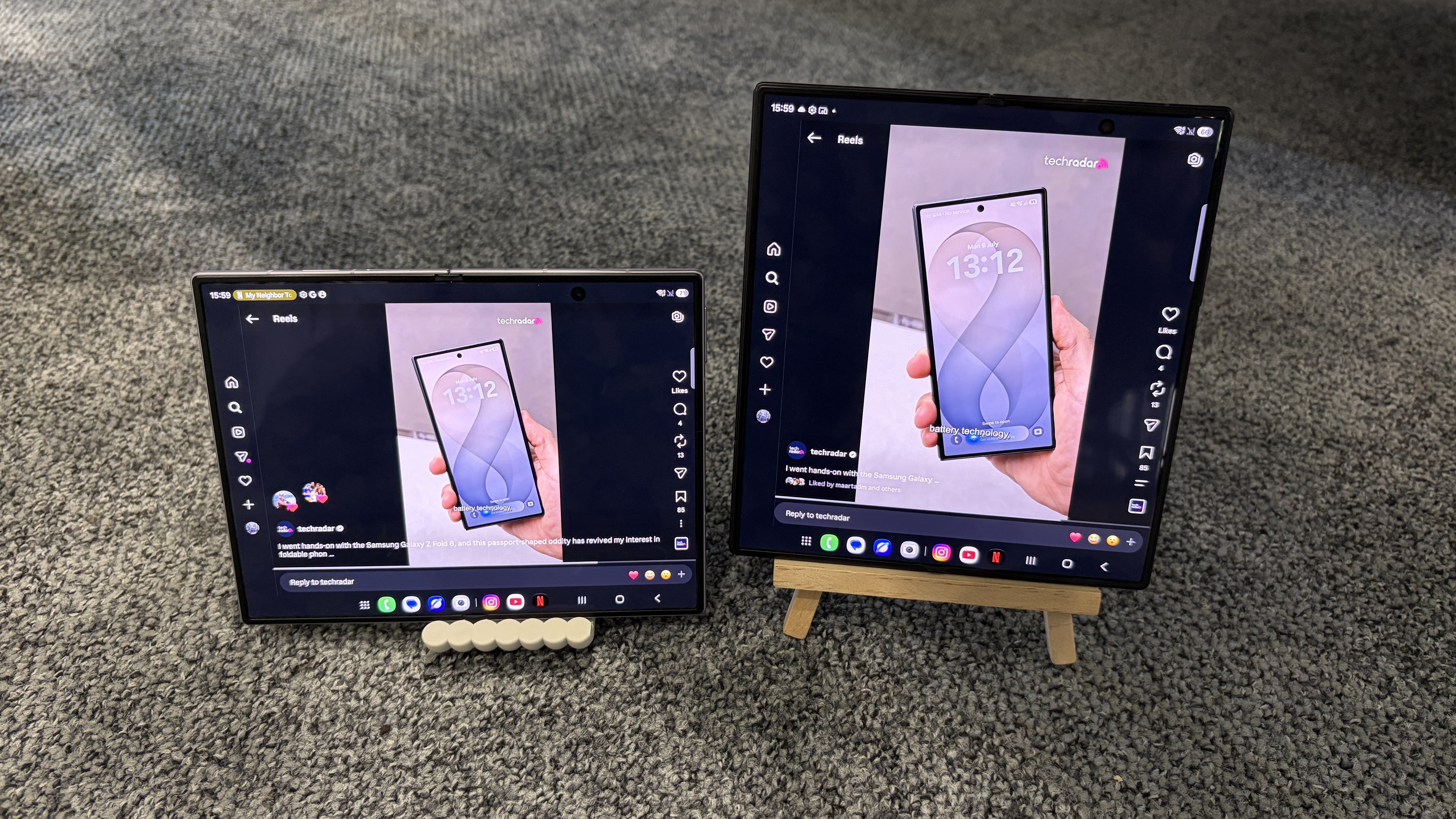 Galaxy Z Fold 8 vs Galaxy Z Fold 8 Ultra screen comparison