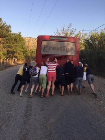 Pushing the bus