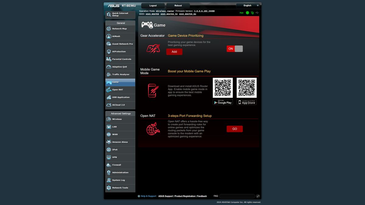 Asus RT-BE996U Wi-Fi 7 router