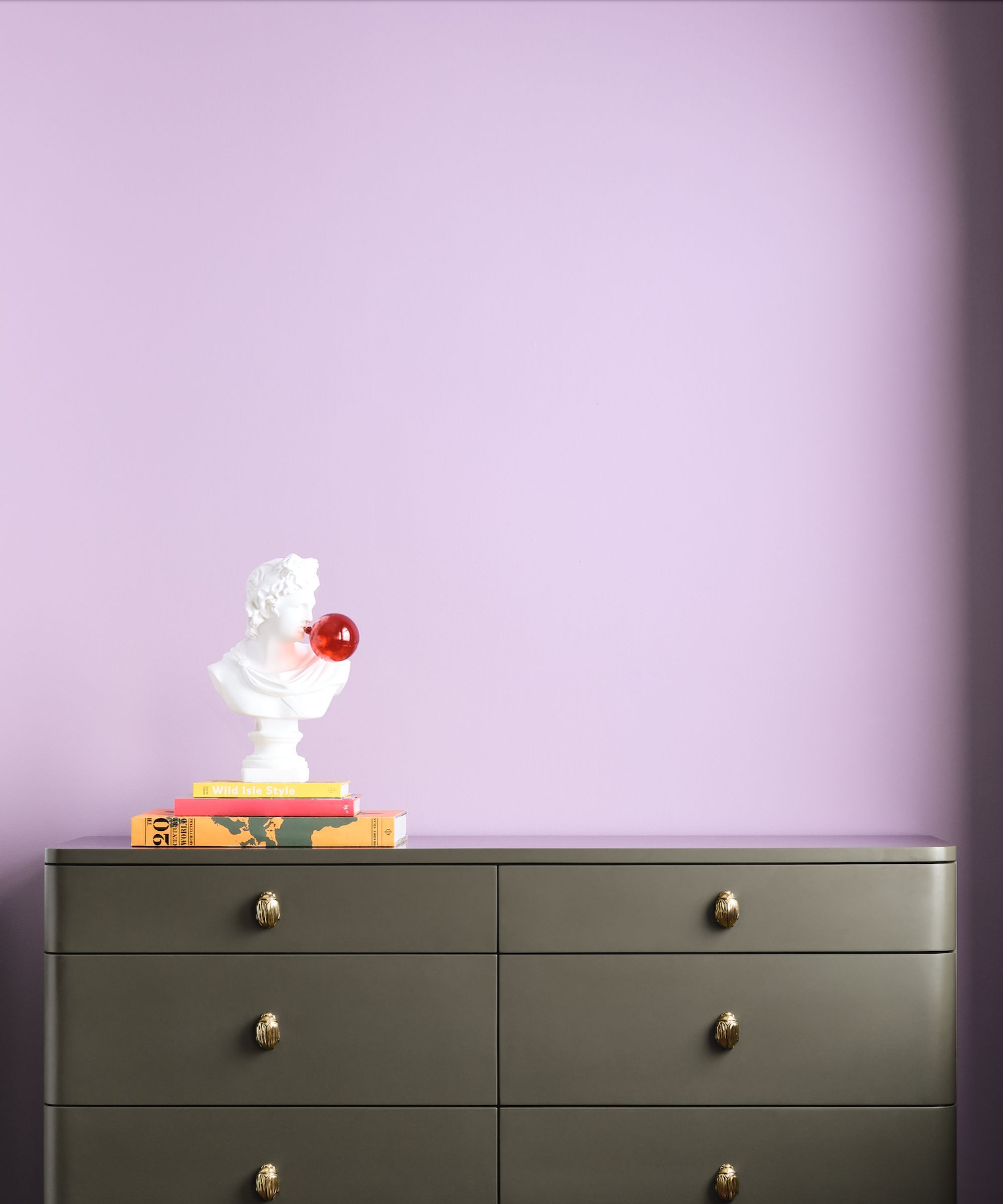 Radiant Lilac SW 0074 Accent Wall