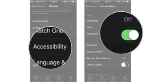 Tap Accessibility, then turn off Grayscale