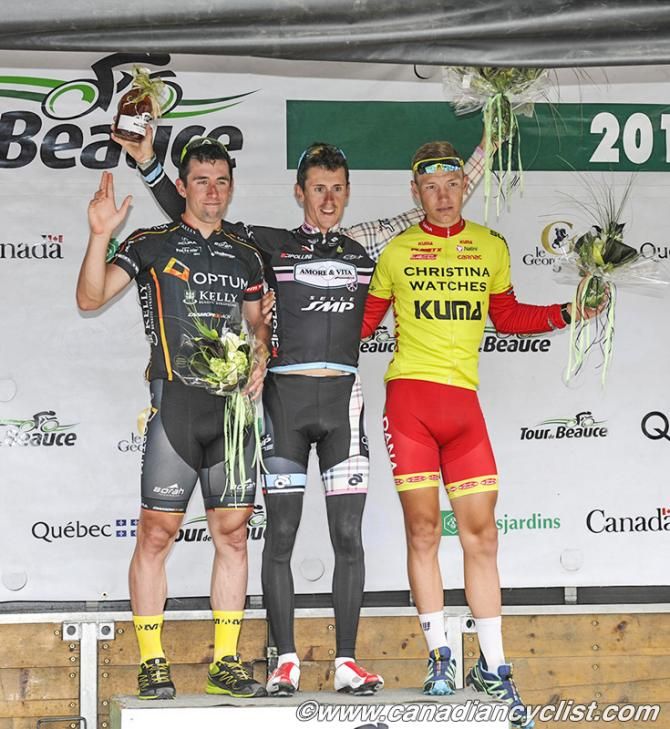Stage podium: Eric Young, Luca Benedetti, Asbjorn Kragh
