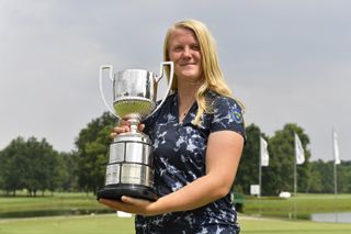 Ingrid Lindblad with the 2021 European Ladies Amateur trophy