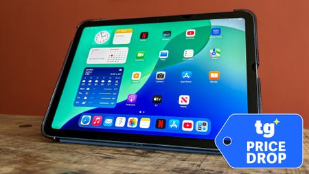 iPad A16 shown on table
