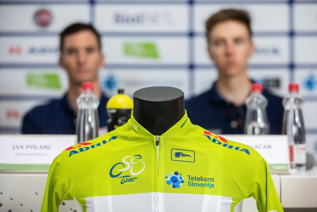 The race leader's jersey at the Tour of Slovenia