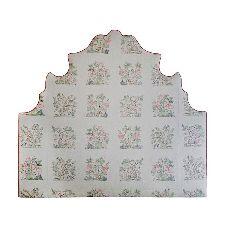 Kit Kemp patterned headboard