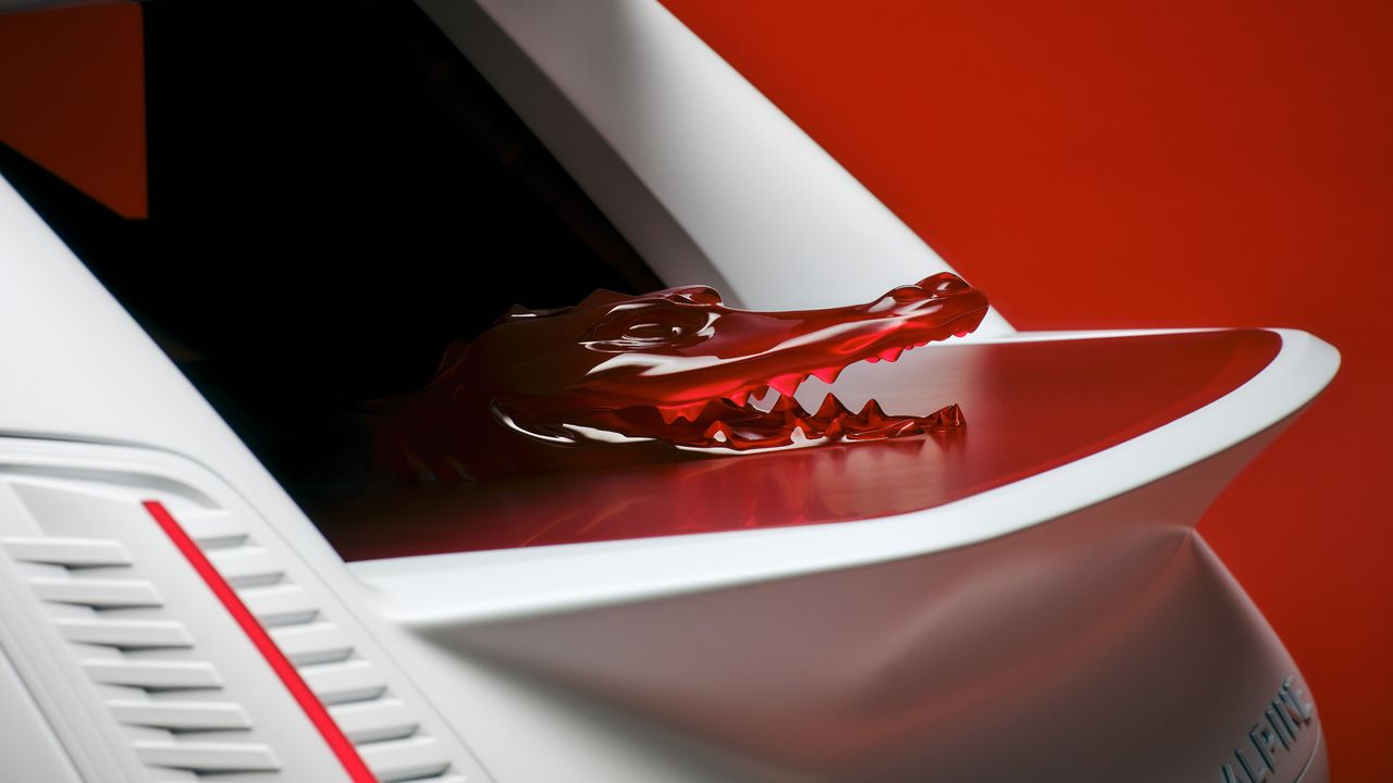 Spot the croc: details of Beware of the Crocodile - Alpine Lacoste A290 Rallye