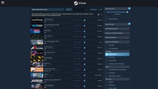 Screenshot of VR titles on Steam_Valve Corporation