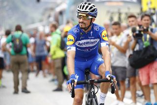 Julian Alaphilippe (Deceuninck-QuickStep) is back in blue team colours on stage 20 at the Tour de France