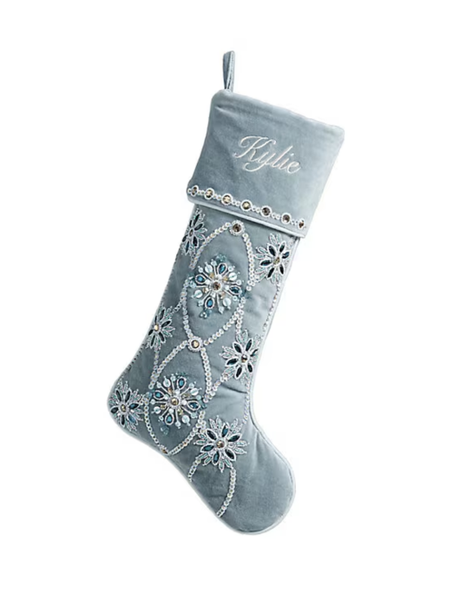 Shimmering Chalet Stocking