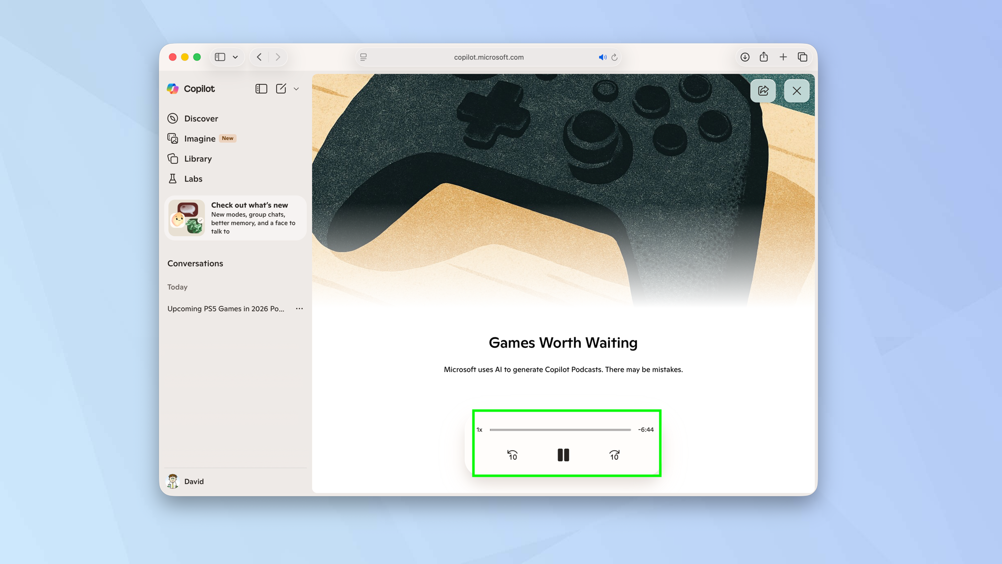 How to create a podcast using Copilot