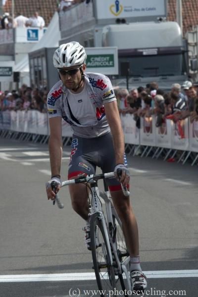Sylvain Georges (Big Mat) crosses the line