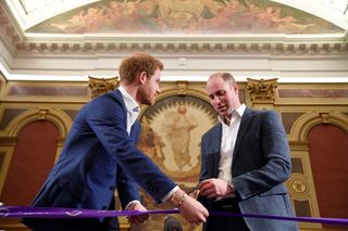 Prince Harry and Prince William opening sports centre