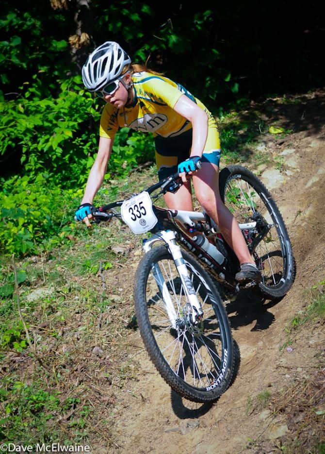 Libby White (UVM) putting in a solid ride