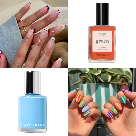 striped nails 