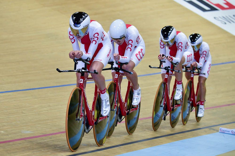 Poland setting the fourth fastest time