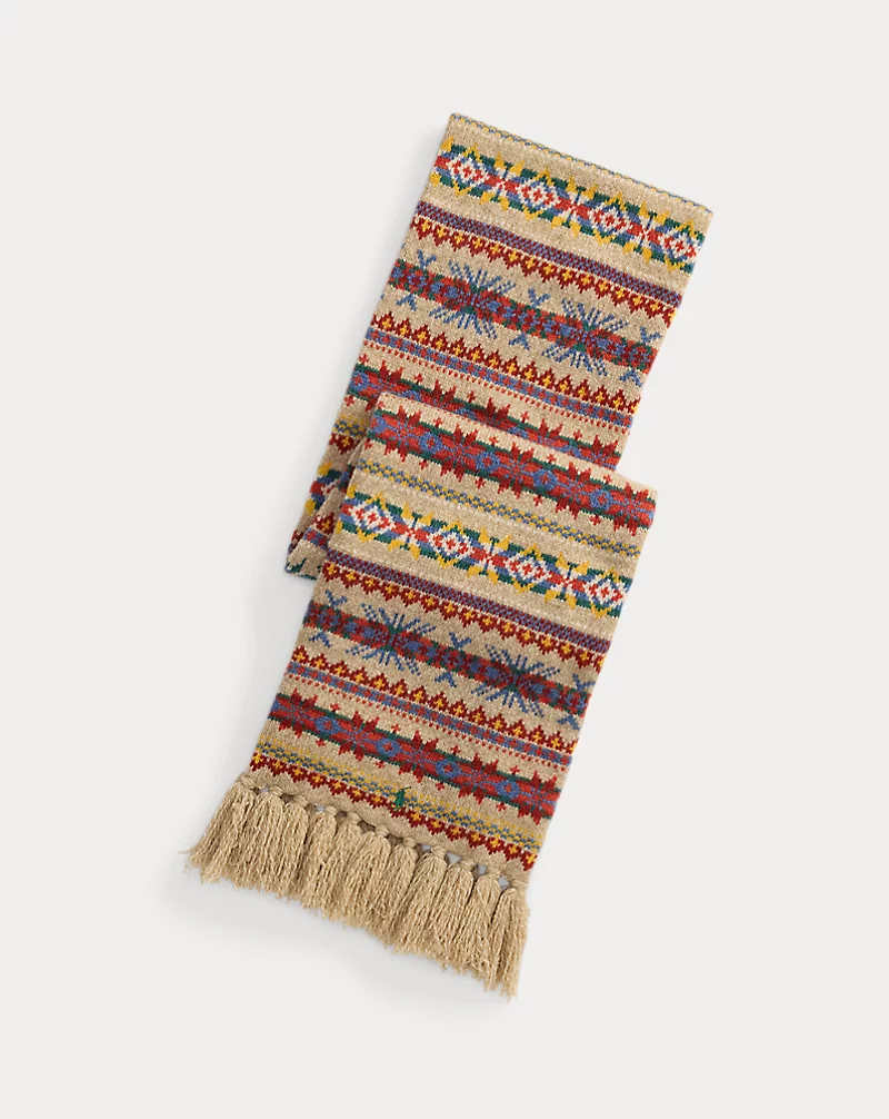 Fringe Fair Isle Scarf
