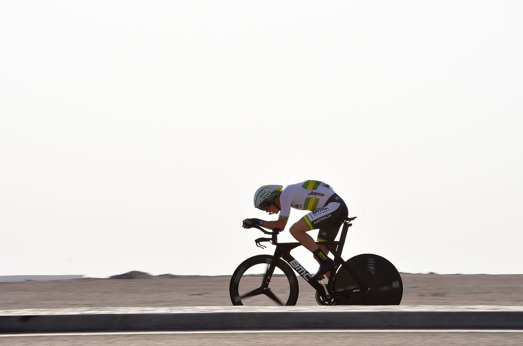 Rohan Dennis (Australia) riding to sixth place
