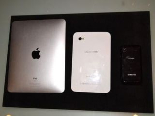 Apple iPad, Samsung Galaxy Tab and Galaxy S
