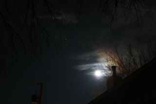 The Moon and Mars over Minot, ND