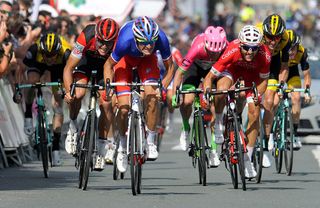 Anthony Roux (Groupama-FDJ) takes the sprint for third