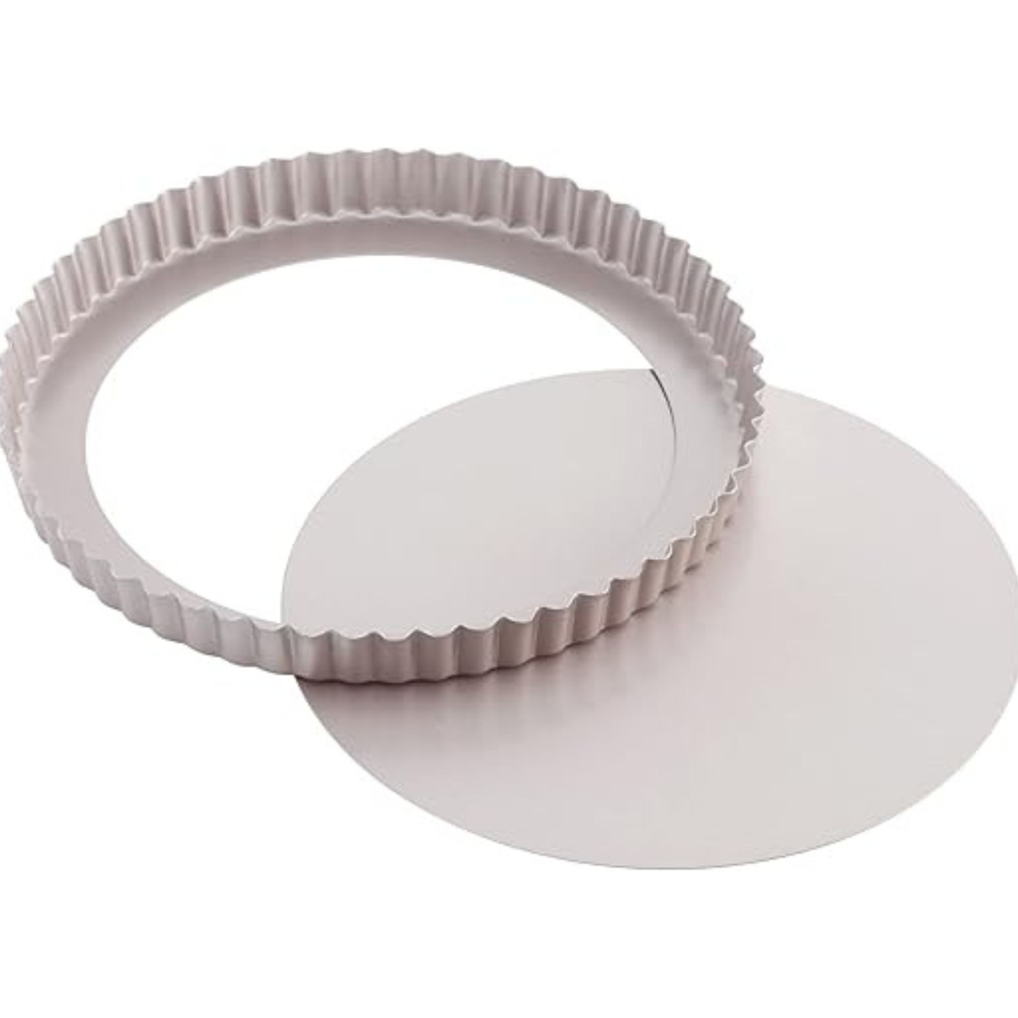 CHEFMADE 9.5-Inch Round Tart Pan with Removable Loose Bottom